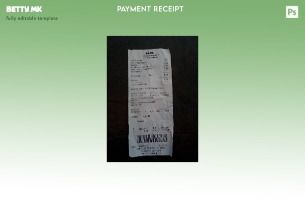 Модерен стил Шаблон за потврда за плаќање во самопослуга Lidl